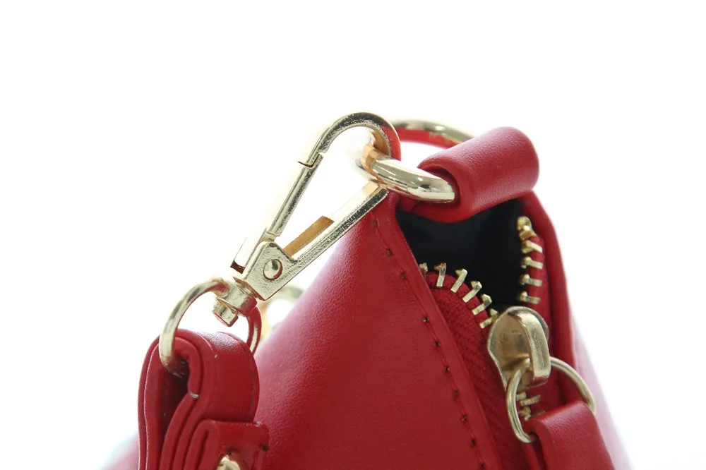 Triangle Shape Day Clutch Women Evening Bag PU Leather Wristlet Purses Tassel Small Handbags Herald Fashion New Arrivals (1)